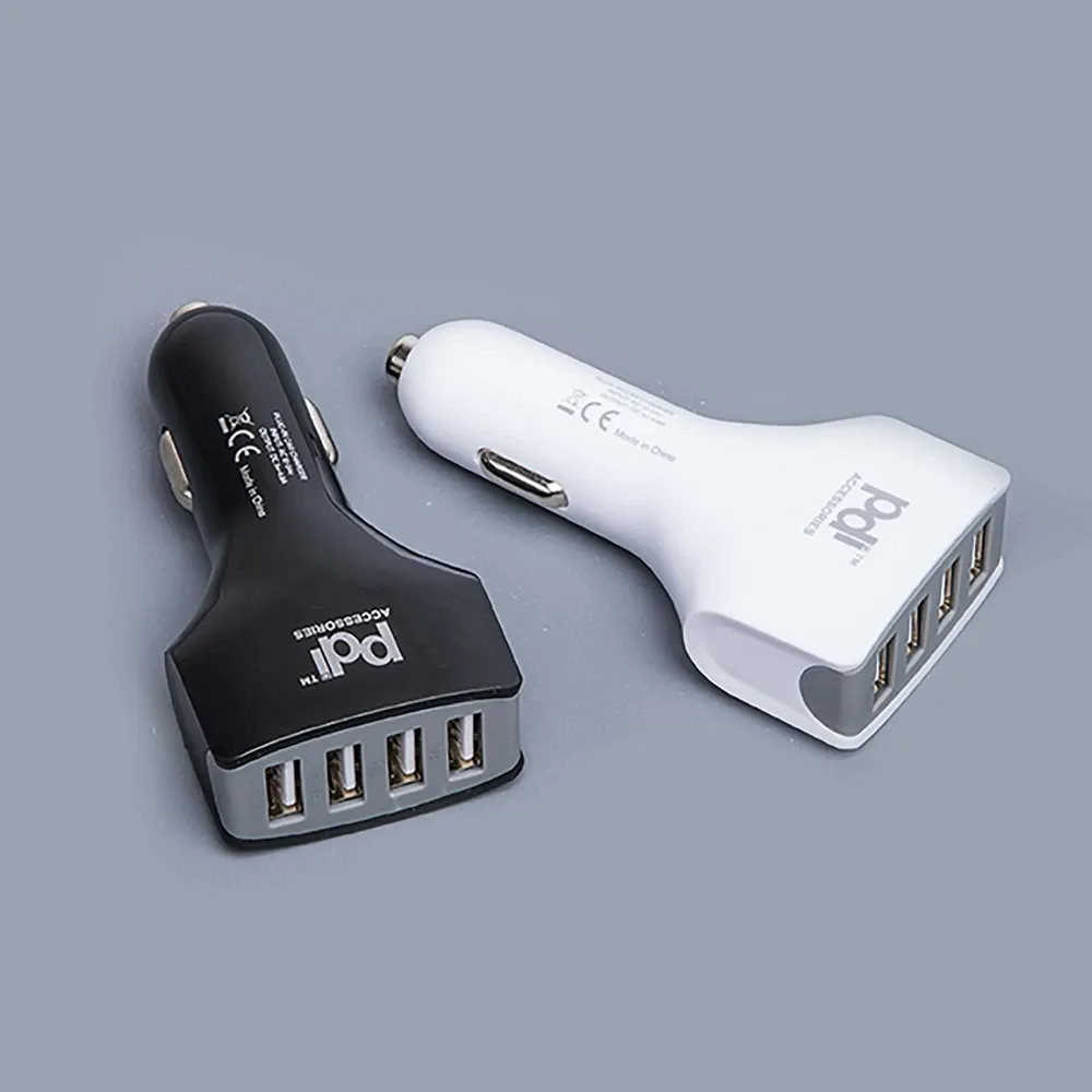 PDI Premium Car Charger USB with 4 Slots (Asstd.)