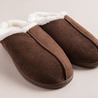 Every Sunday Ultra Soft 'Clog Style' Mem Foam Slippers Men (Brown)