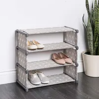 KSP Axis Fabric Shoe Rack 4 Level (Taupe)