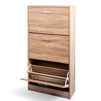 KSP Toby Shoe Cabinet 3-Drawer (Natural)