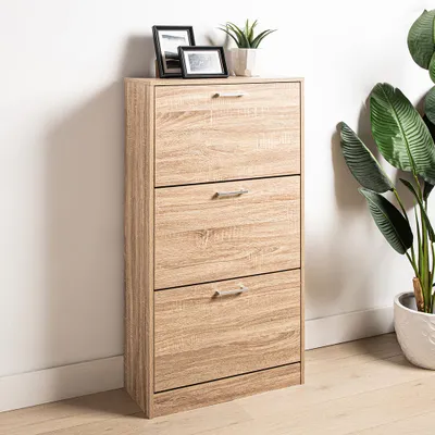 KSP Toby Shoe Cabinet 3-Drawer (Natural)