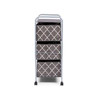 KSP Rollstor -Drawer Fabric Storage Cart (Grey) x x cm