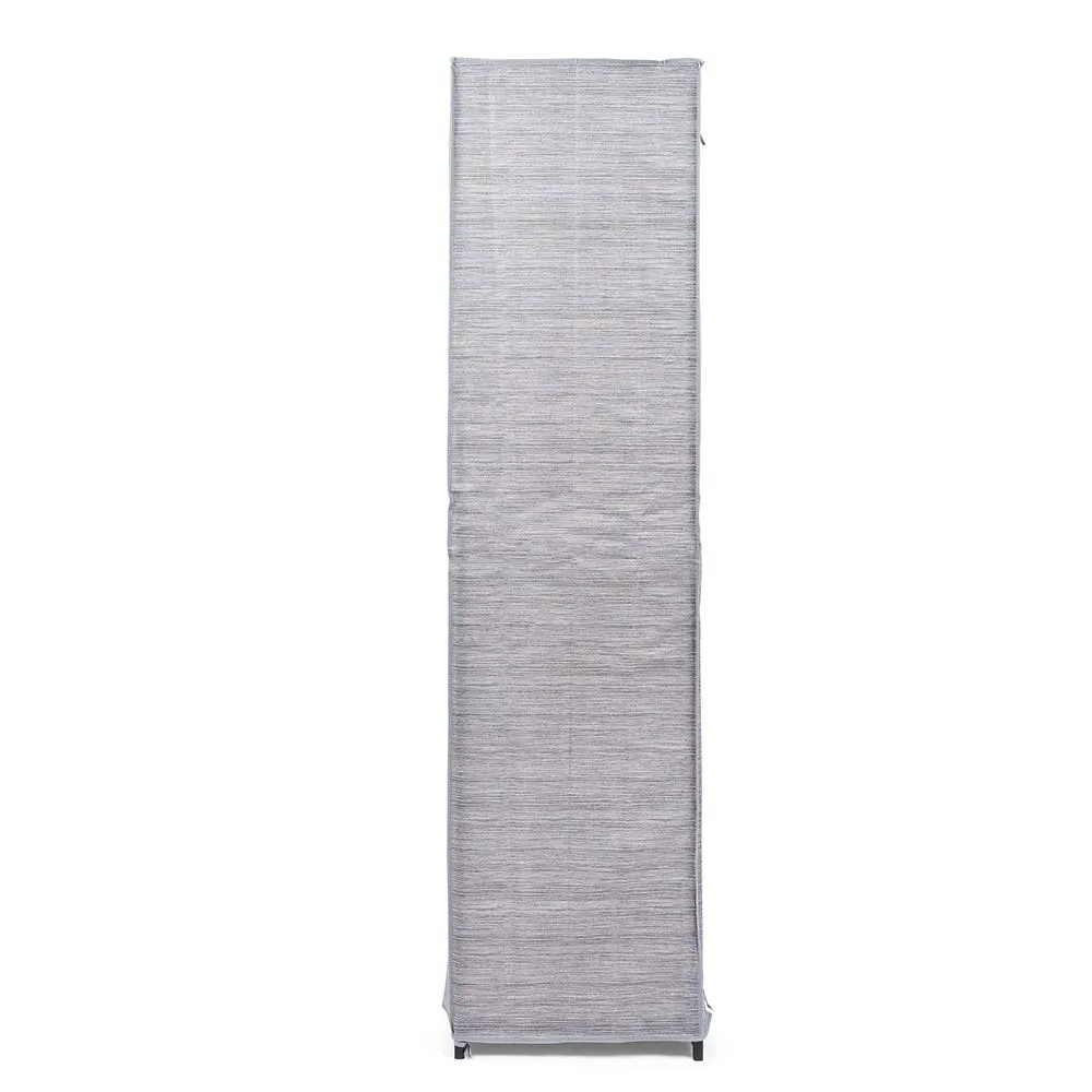 KSP Softstor 'Linen Look' Fabric Wardrobe (Grey)
