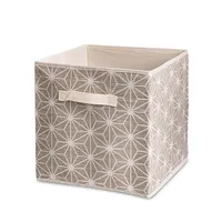 KSP Axis Fabric Storage Cube (Taupe) 31 cm sq.