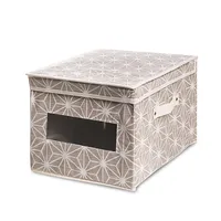 KSP Axis Storage Box with Window (Taupe) 30 x 39.5 x 25 cm
