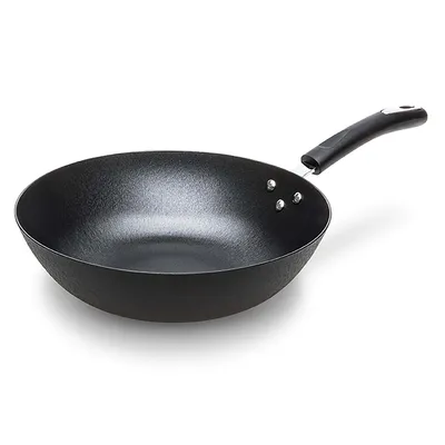 Starfrit Rapid Heat 12" Cast Iron Wok (Black)