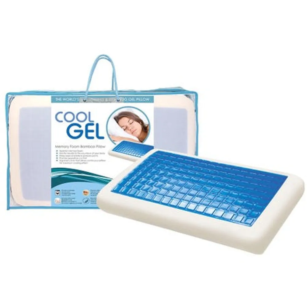 Home Aesthetics Cool Gel '60 Oz.' Memory Foam Pillow (Queen)