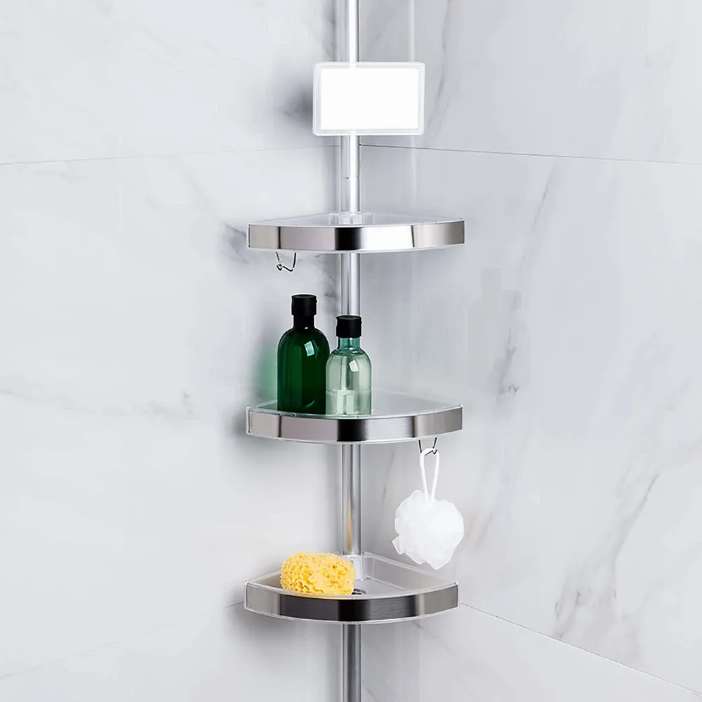 KSP Aluminum 'Clara' Tension Bathtub Corner Shelf