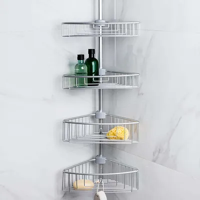 KSP Aluminum 'Paloma' Tension Bathtub Corner Shelf