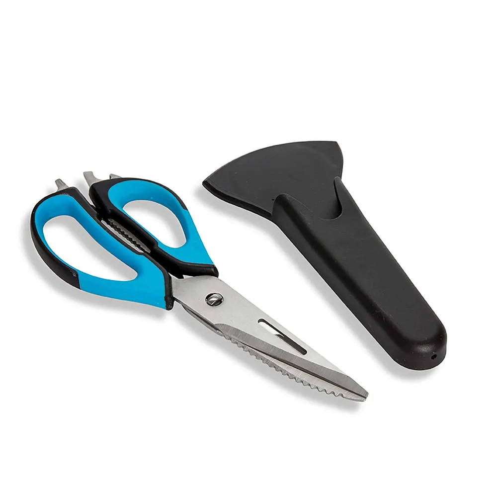 KSP 7-In-1 Multi-Function 9" Multi Purpose Scissors W/Sheath (Asstd.)