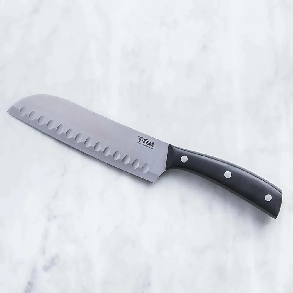 T-Fal Millenium 7" Santoku Knife (Black/Stainless Steel)