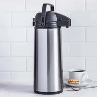 KSP Hilton Insulated Thermal Pump Carafe (Black/Stainless Steel)