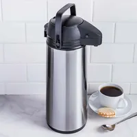 KSP Hilton Insulated Thermal Pump Carafe (Black/Stainless Steel)