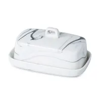 KSP Marble Porcelain Butter Dish (White/Grey)