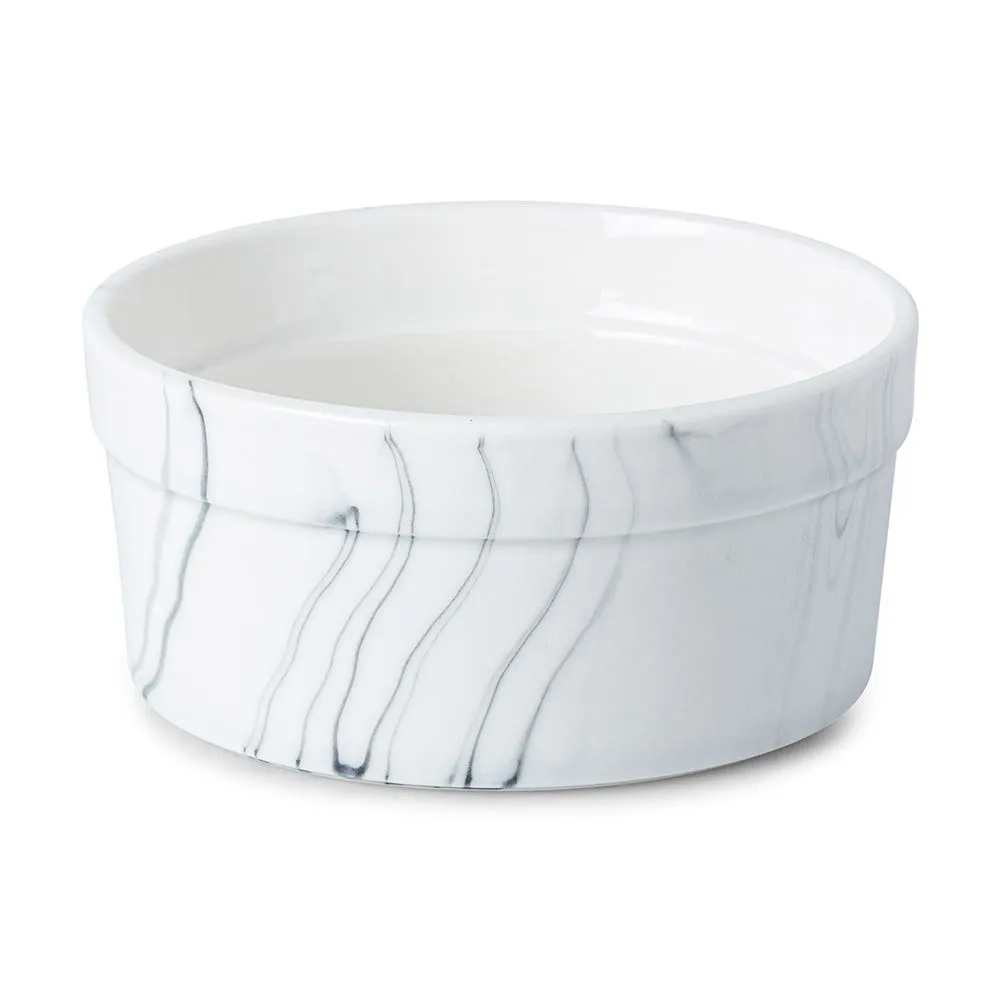 KSP Marble Porcelain Ramekin - Set of 4 (White/Grey)