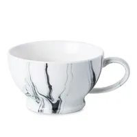 KSP Marble Porcelain Cafe Latte Cup (White/Grey)