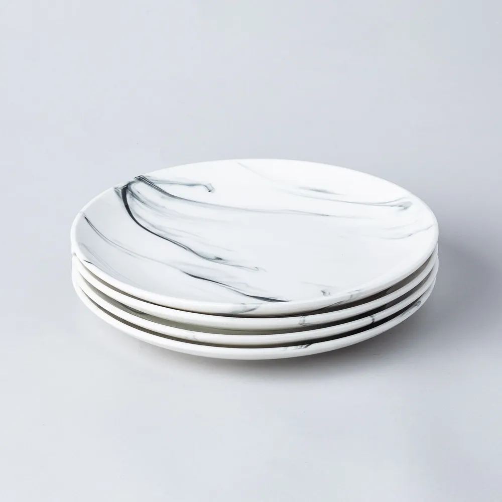 KSP Marble Porcelain Side Plate (White/Grey)