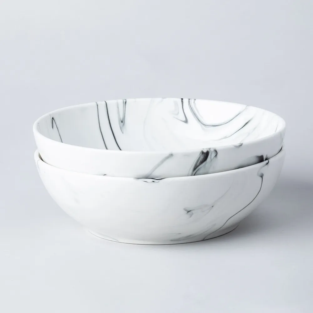 KSP Marble Porcelain Bowl (White/Grey)