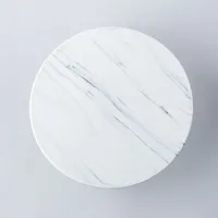 KSP Marble Porcelain Footed Cake Plate (White/Grey