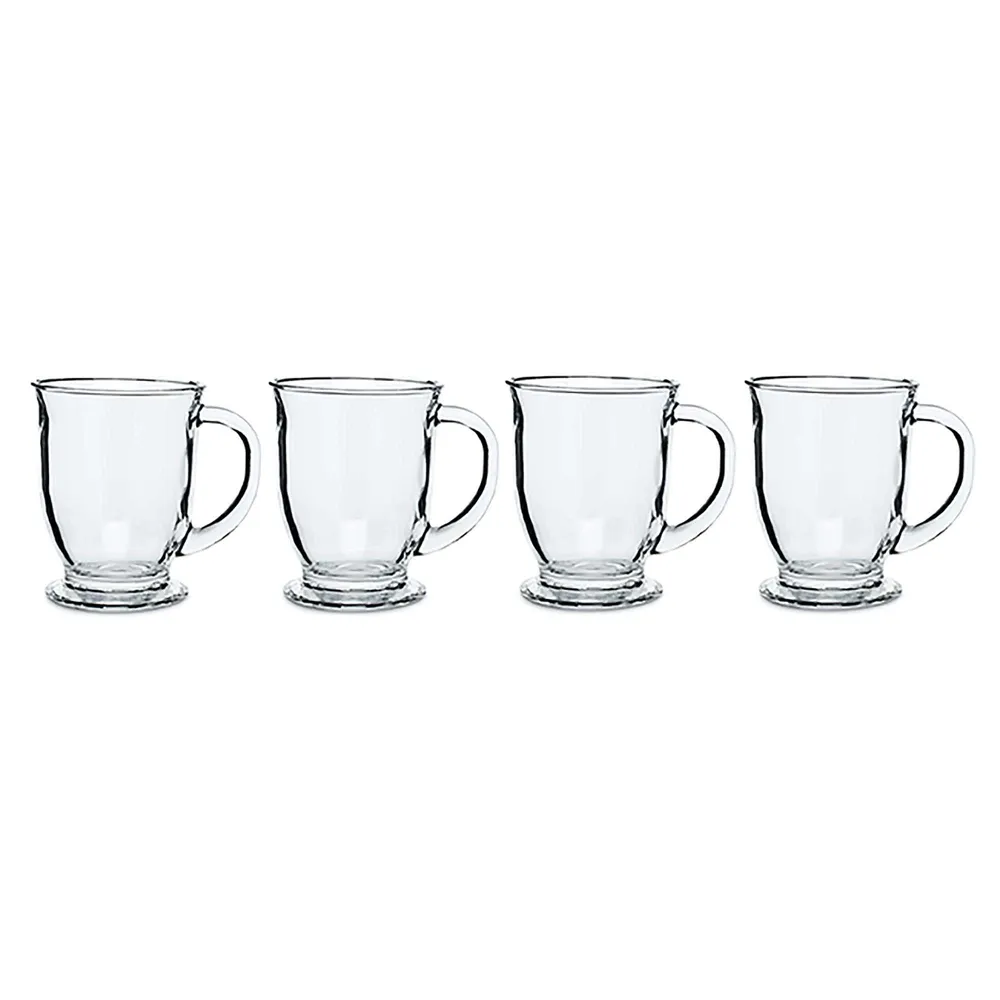 KSP Macchiato Glass Coffee Mug - Set of 4