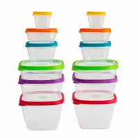 KSP Fresh Seal Storage Container Combo - Set of 24 (Multi Colour)