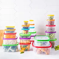 KSP Fresh Seal Storage Container Combo - Set of 24 (Multi Colour)