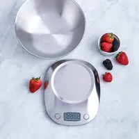 KSP Bake Pro Digital Kitchen Scale with Bowl (Stainless Steel)