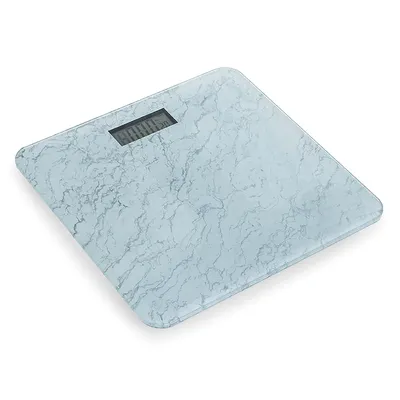 KSP Verra Glass 'Marble' Digital Bathroom Scale (White)