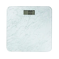 KSP Verra Glass 'Marble' Digital Bathroom Scale (White)