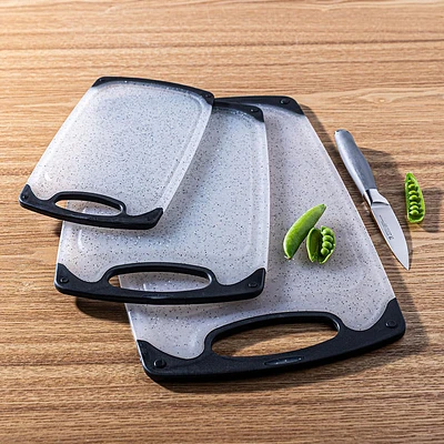KSP Metro Anti-Skid Granite Poly Cutting Board - Set of 3