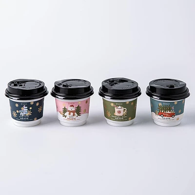 Upper Canada Christmas 'Coffee Cup' Body Scrub - Set of 4