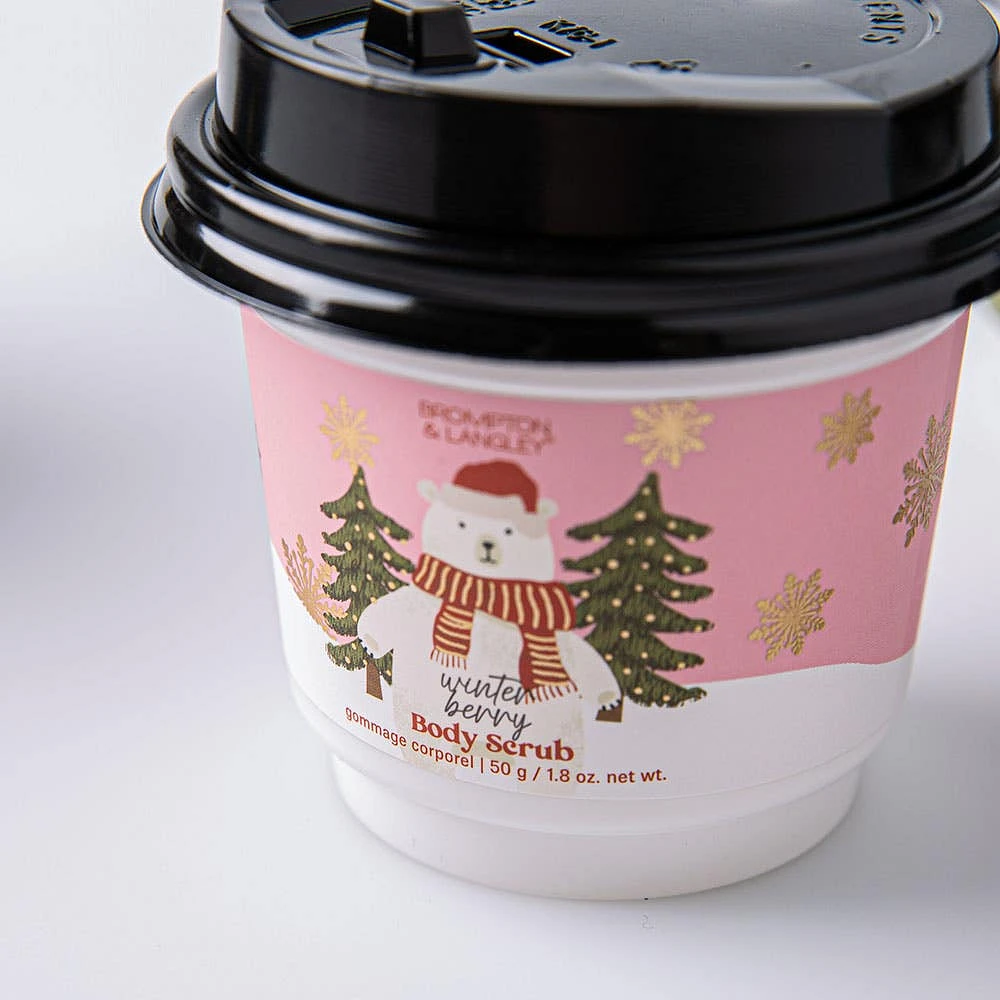 Upper Canada Christmas 'Coffee Cup' Body Scrub - Set of 4