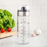 KSP Fresh Mix Glass Salad Dressing Bottle (Stainless Steel)