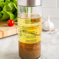 KSP Fresh Mix Glass Salad Dressing Bottle (Stainless Steel)