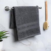 Moda At Home Allure Turkish Cotton Bath Towel (Dark Grey)