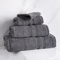 Moda At Home Allure Turkish Cotton Bath Towel (Dark Grey)