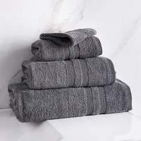 Moda At Home Allure Cotton Hand Towel (Dark Grey)