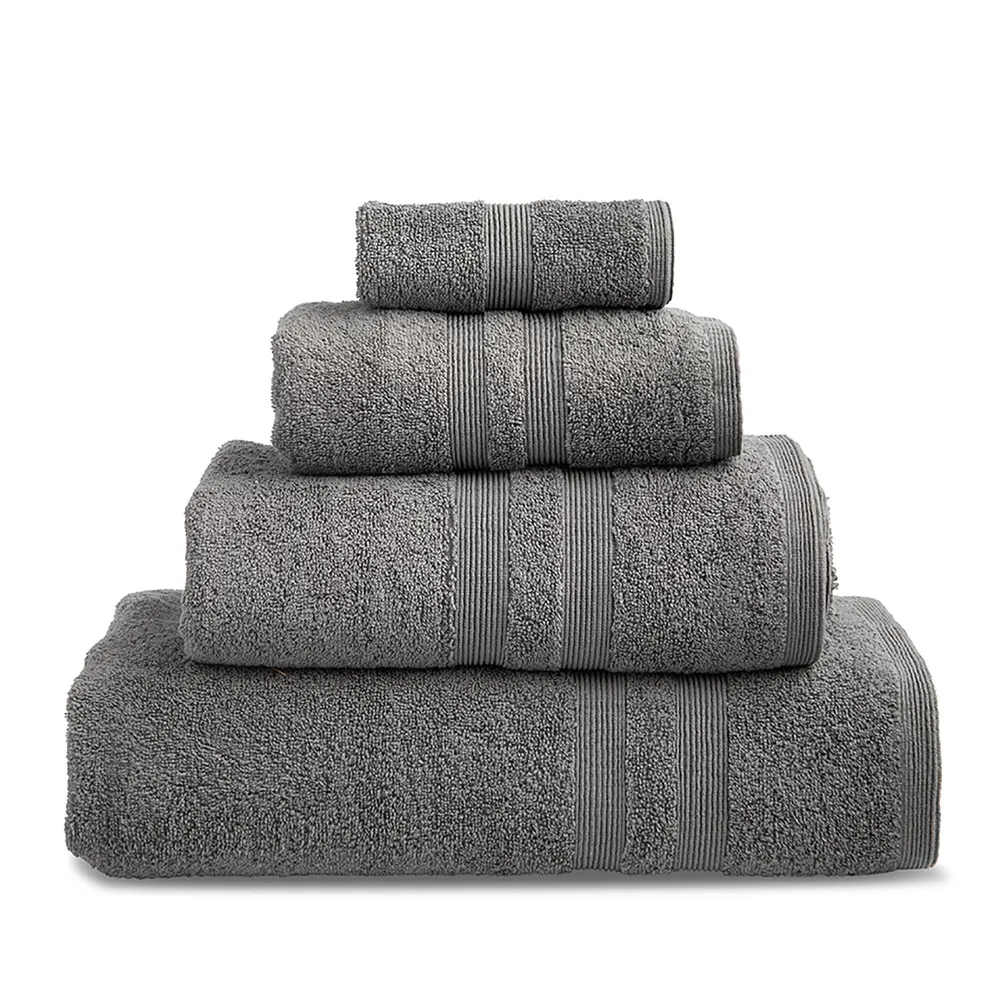 Moda At Home Allure Cotton Face Towel (Marble Grey)