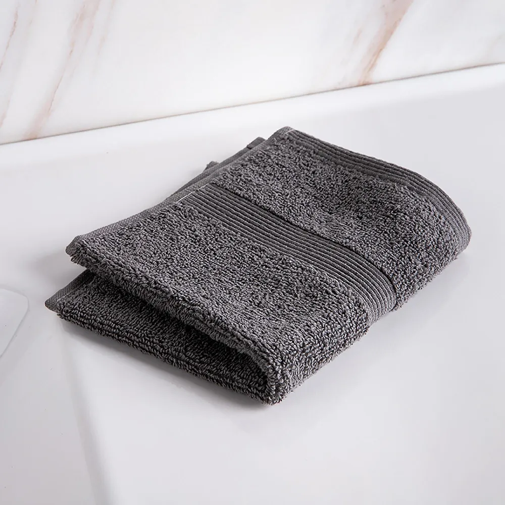 Moda At Home Allure Cotton Face Towel (Marble Grey)