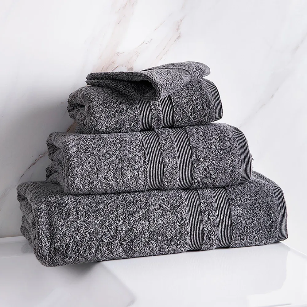 Kitchen Stuff Plus Inc. Moda At Home Allure Cotton Face Towel (Marble Grey)