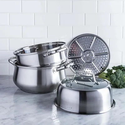 KSP Pro-Form Steamer Pot - Set of 4 (Stainless Steel)