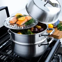 KSP Pro-Form Steamer Pot - Set of 4 (Stainless Steel)