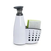 Casabella Sink Sider Soap Dispenser with Sponge (White/Grey)