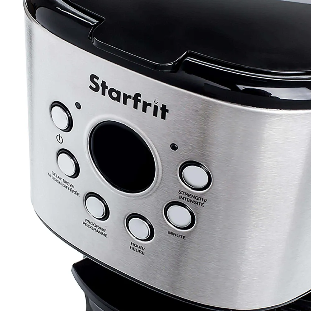 Starfrit Breakfast Collection Programmable 12- Cup Coffee Maker