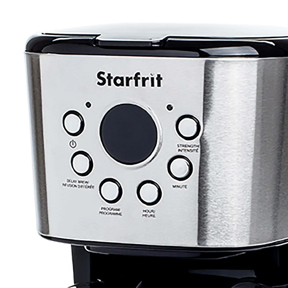 Starfrit Breakfast Collection Programmable 12- Cup Coffee Maker