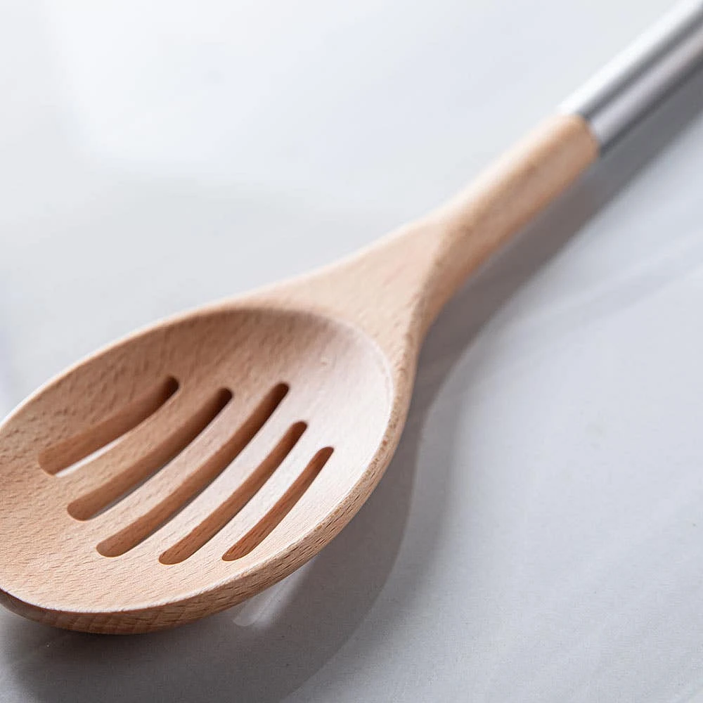 Cuisinart Beechwood Slotted Spoon (Natural - S/S)