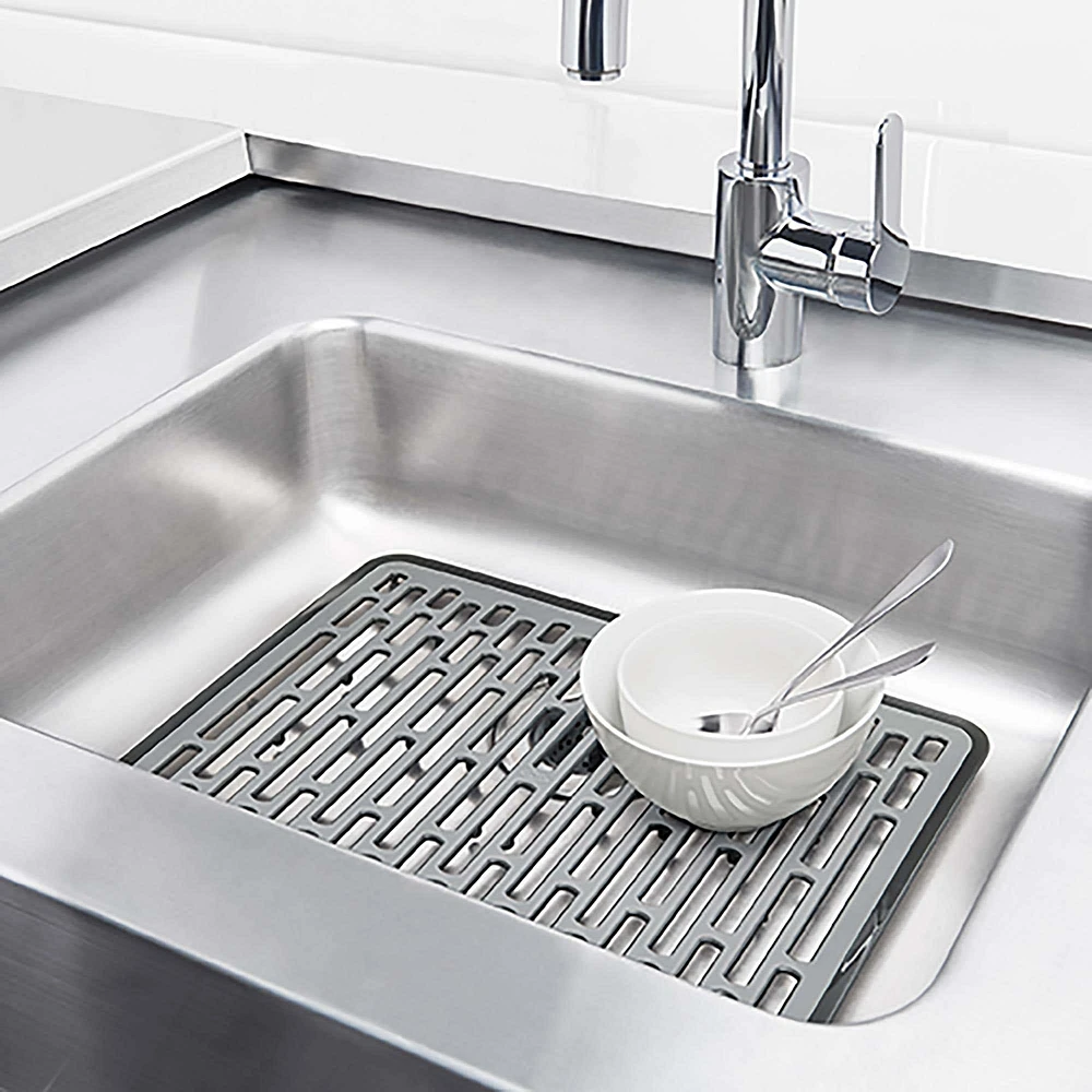 OXO Good Grips Sink Silicone Sink Mat Large (Black/Grey)