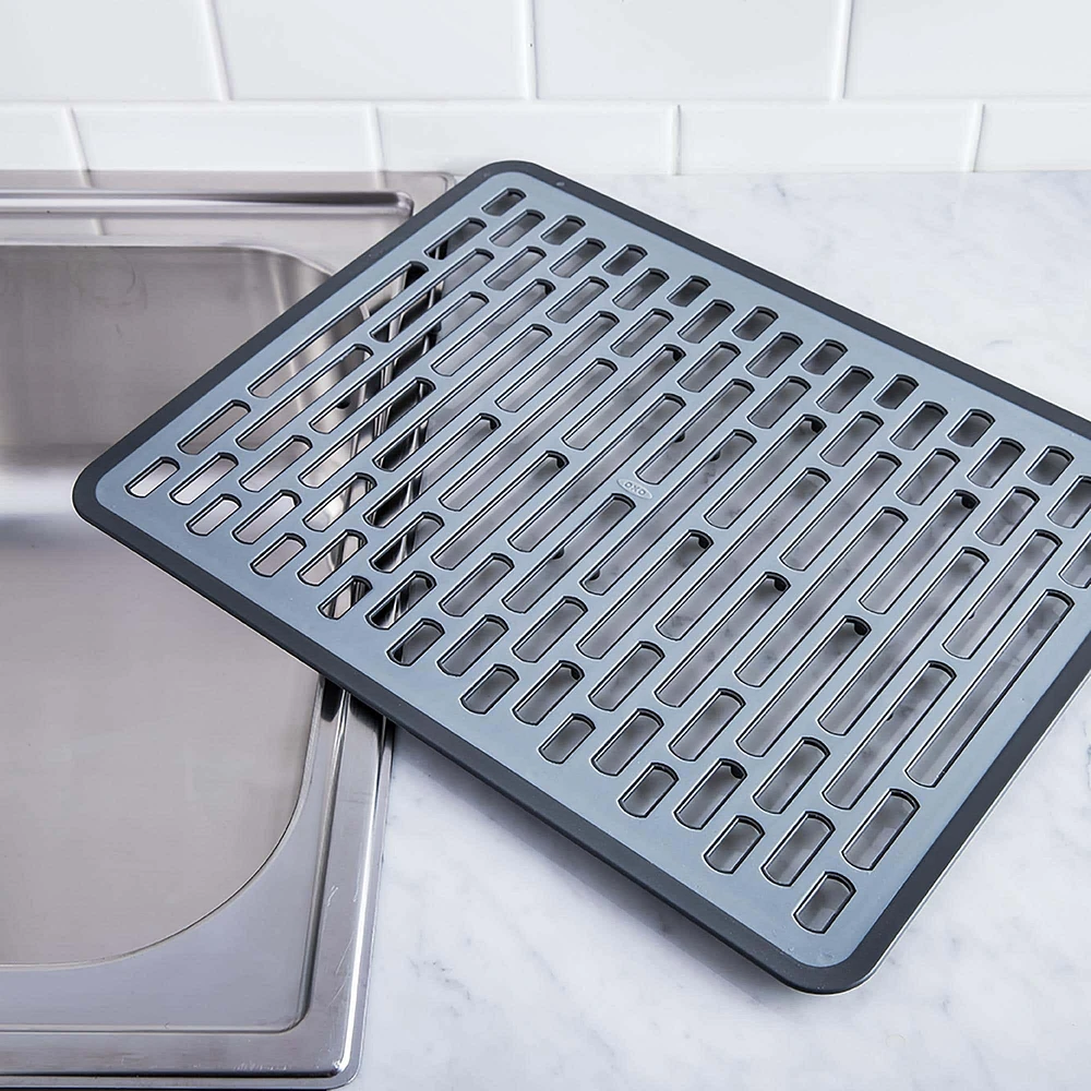 OXO Good Grips Sink Silicone Sink Mat Large (Black/Grey)