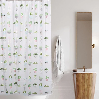 Splash Peva 'Faced Plant' Shower Curtain (Multi Colour)