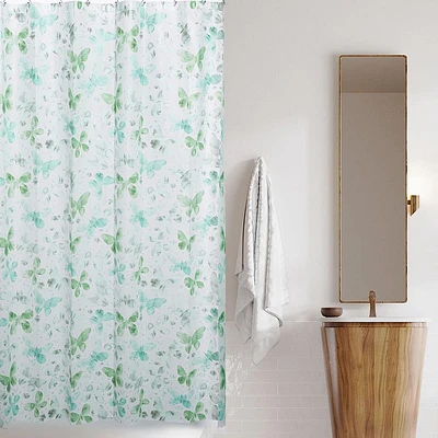 Splash Peva 'Elva Butterflies' Shower Curtain (Aqua)